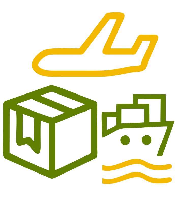 Flexible air and sea logistics